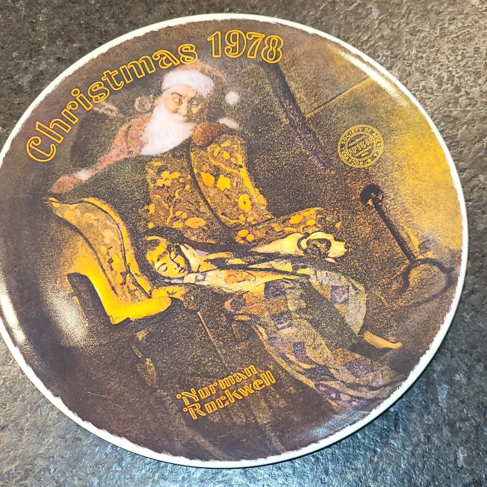 Knowles, Norman Rockwell, "Christmas Dream Copyright 1978, Plate # 5630 E